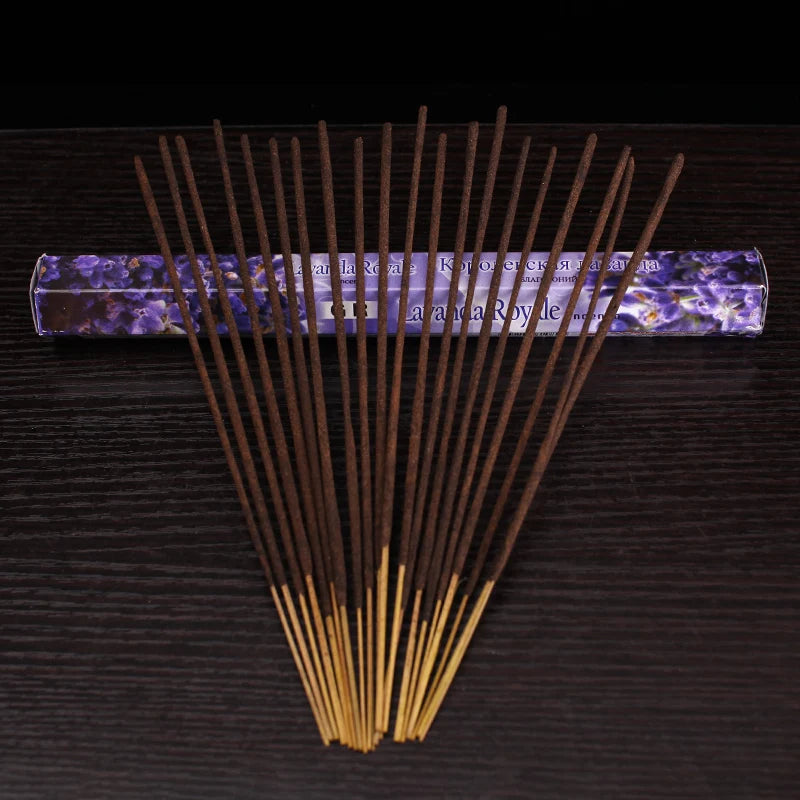20 Sticks Indian Incense – White Sage, Lavender, Sea Breeze & More for Meditation & Yoga